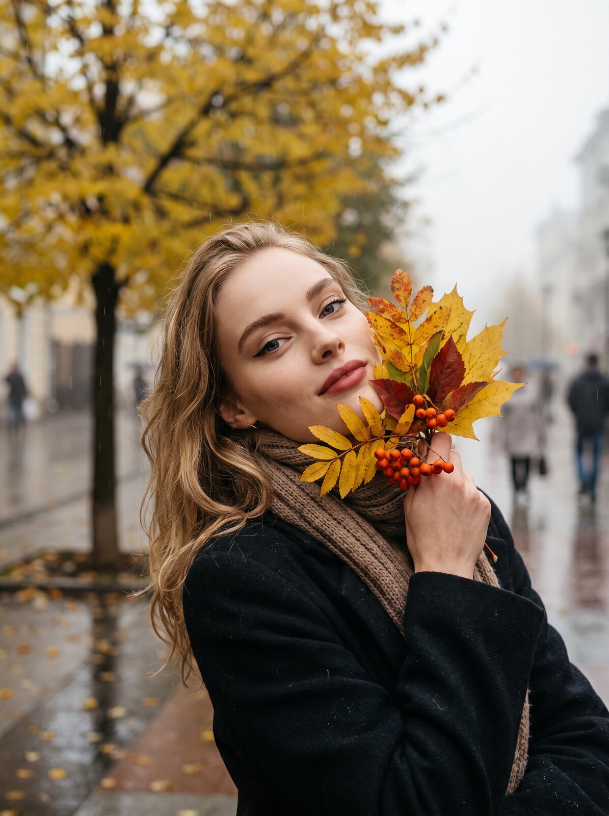 Букет из листьев