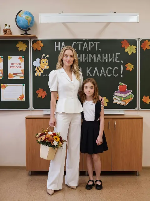 С мамой в классе
