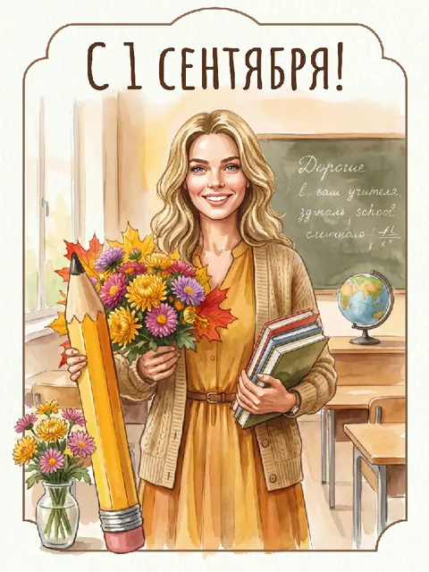 Нарисованная учительница