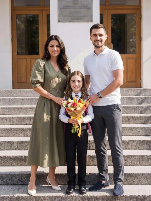 У входа в школу