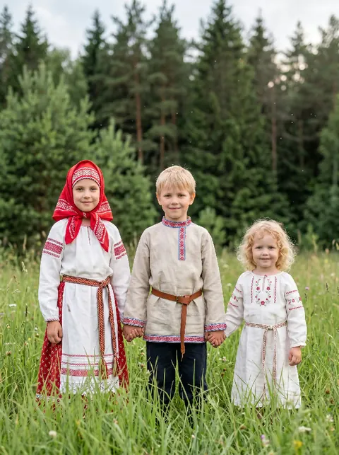 В поле