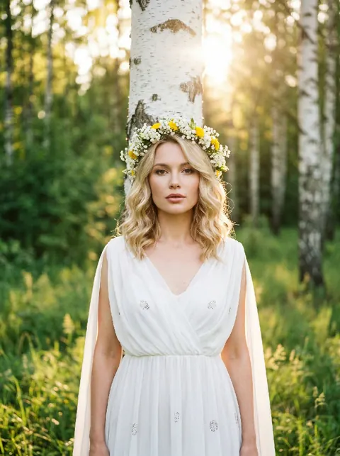 В белой сорочке