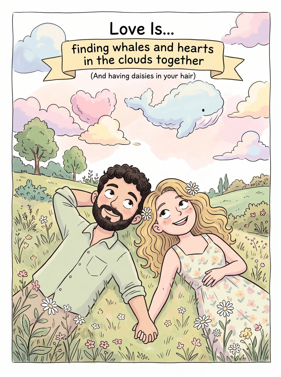 love is… на траве в парке