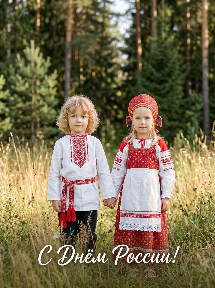 Открытка "В поле"