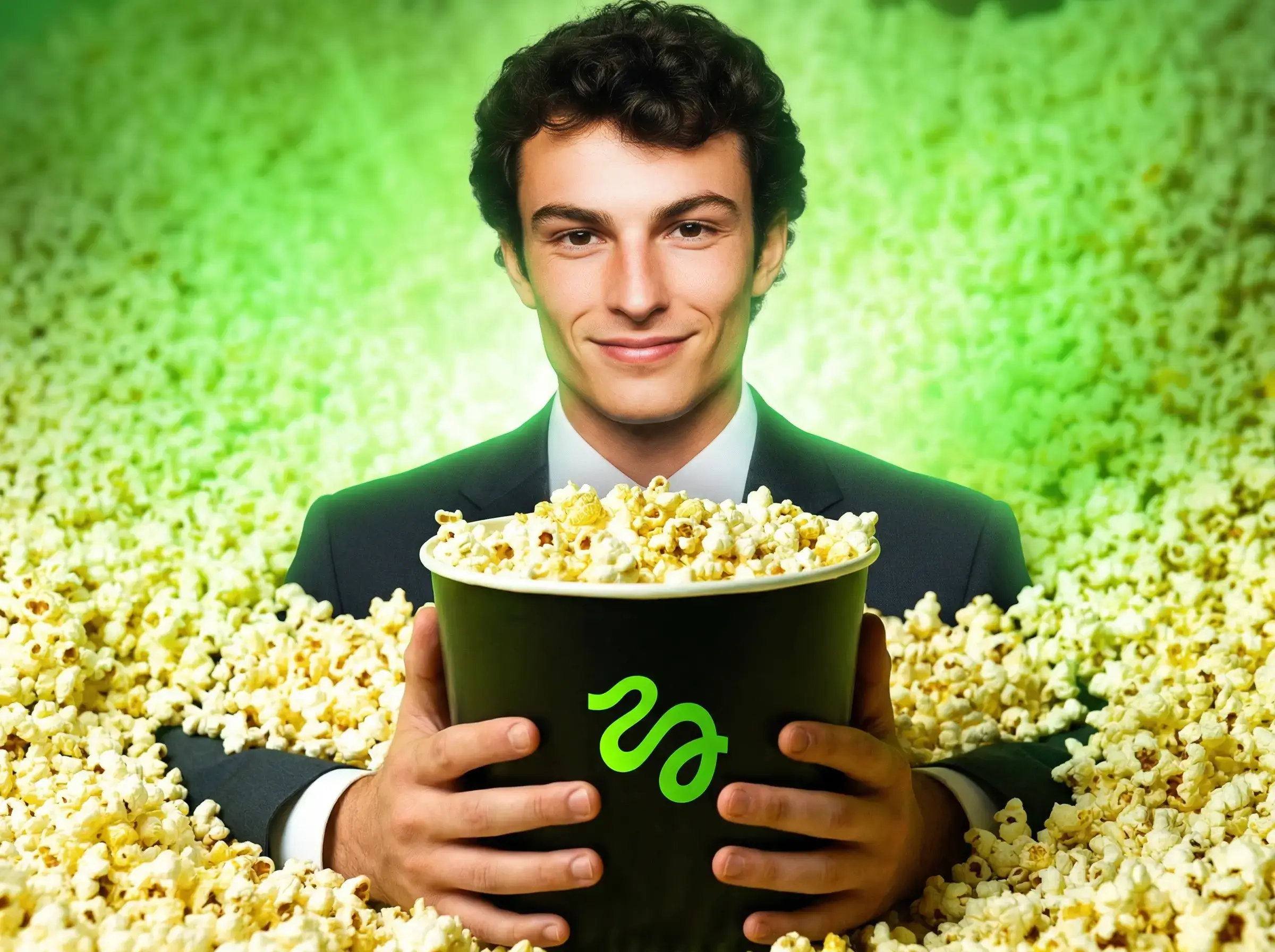 HiggsField Popcorn — пример генерации